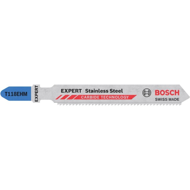 Stichsägeblatt EXPERT T 118 EHM Bosch VE à 3 Stück Stainless Steel