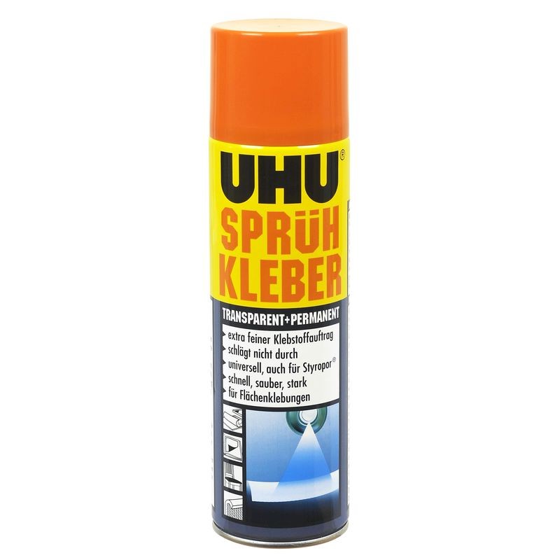 UHU-Sprühkleber permanent + transparent