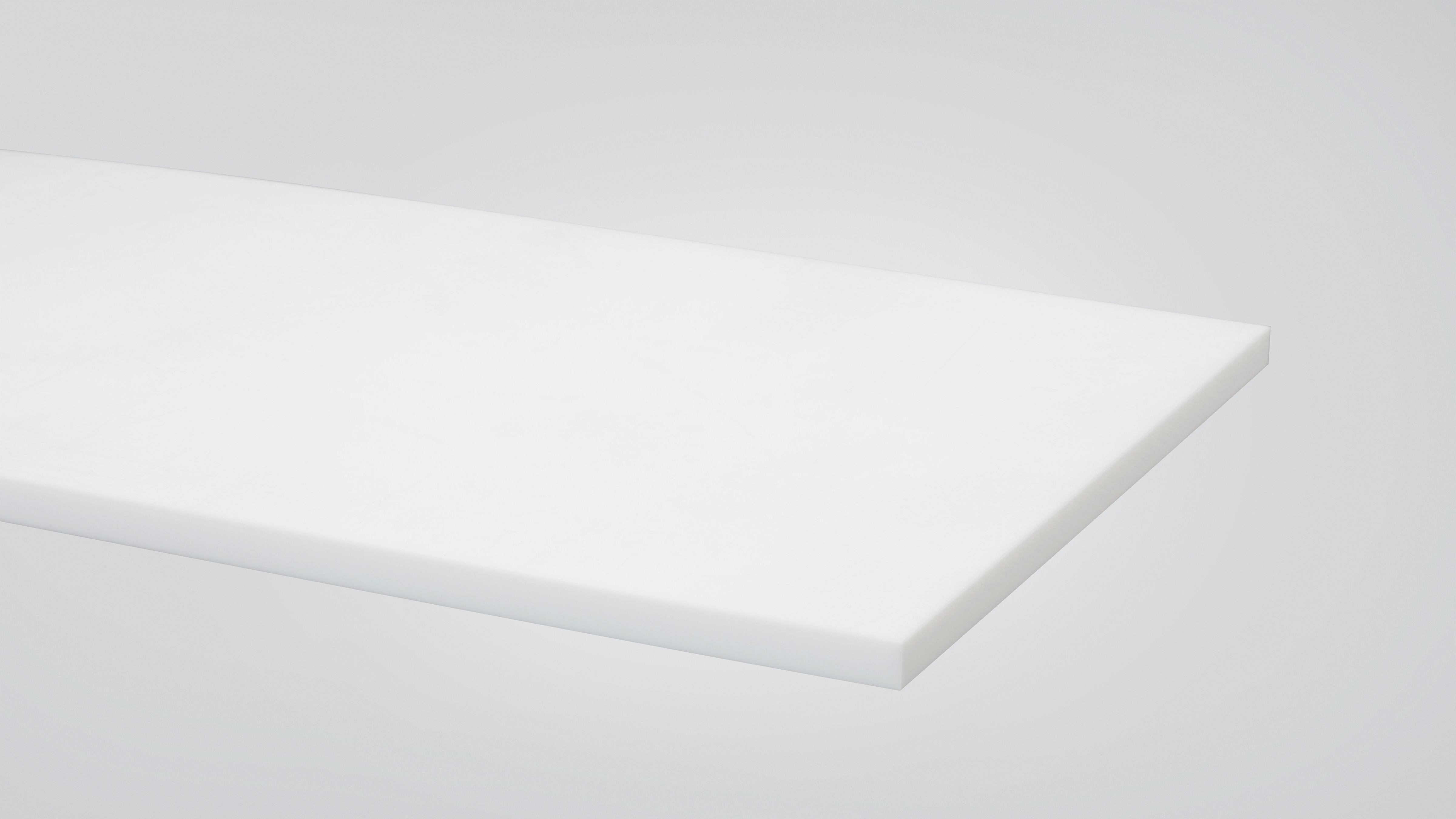 PTFE-Platte, weiß, virginalStandardqualität 1200 x 1200 x 1 mm