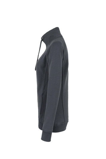 HAKRO Damen Sweatjacke College, anthrazit, XS, 406
