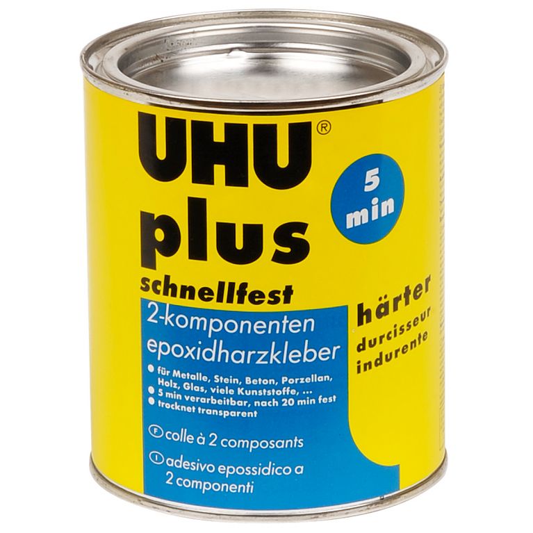 UHU Plus Schnellfest, 15,5 g Doppelkammerspritz inkl. Misc