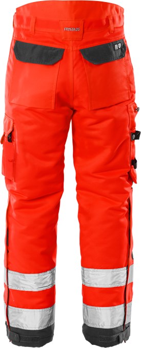 Fristads High Vis Winterhose Kl. 2 2034 PP, 100984-396, Warnschutz-Rot/Schwarz