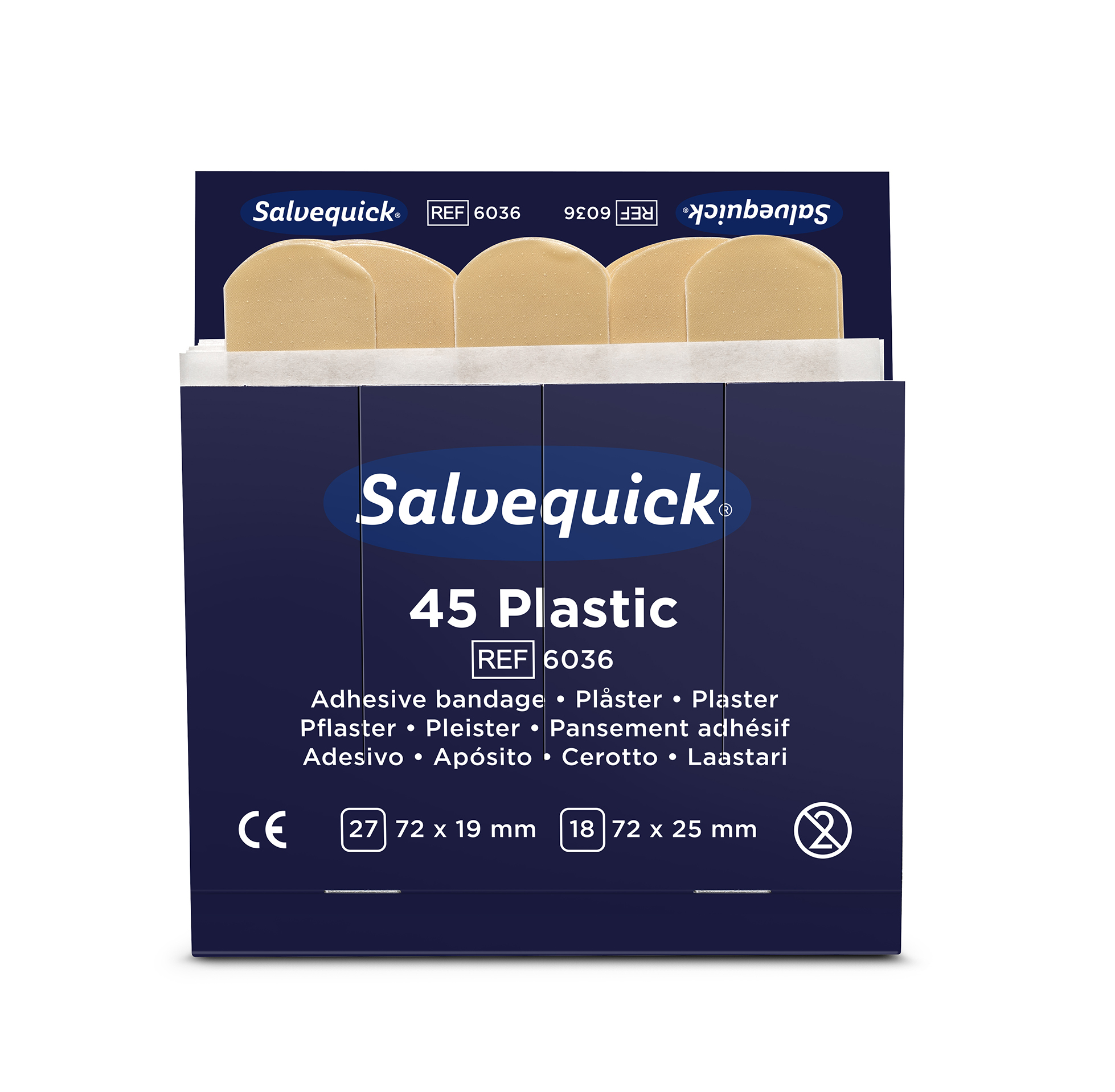 Salvequick Pflaster, wasserabweisend - Refill 6036