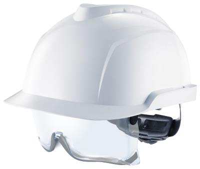 MSA Helm V-Gard 930, unbelüftet, Überbrille, weiß