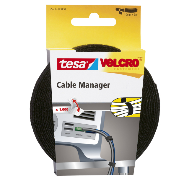 tesa® Cable Manager 55239, 10 mm : 5 m