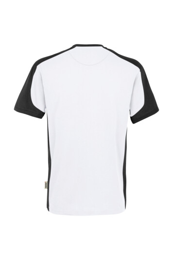 HAKRO T-Shirt Contrast Mikralinar®, weiß/anthrazit, L, 290