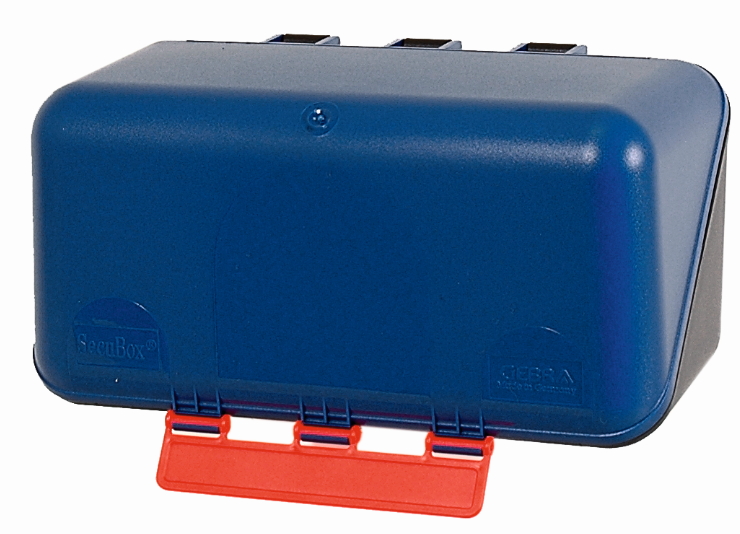 SECU-Box Mini, ohne Gebotszeichen, blau