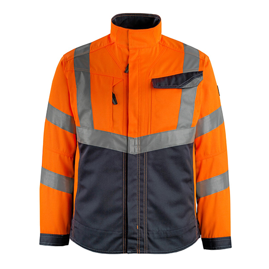 MASCOT Jacke Oxford, Hi-vis Orange/Schwarzblau, Gr.4XL