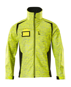 Soft Shell Jacke mit Reflexeffekte, hi-vis gelb / schwarz