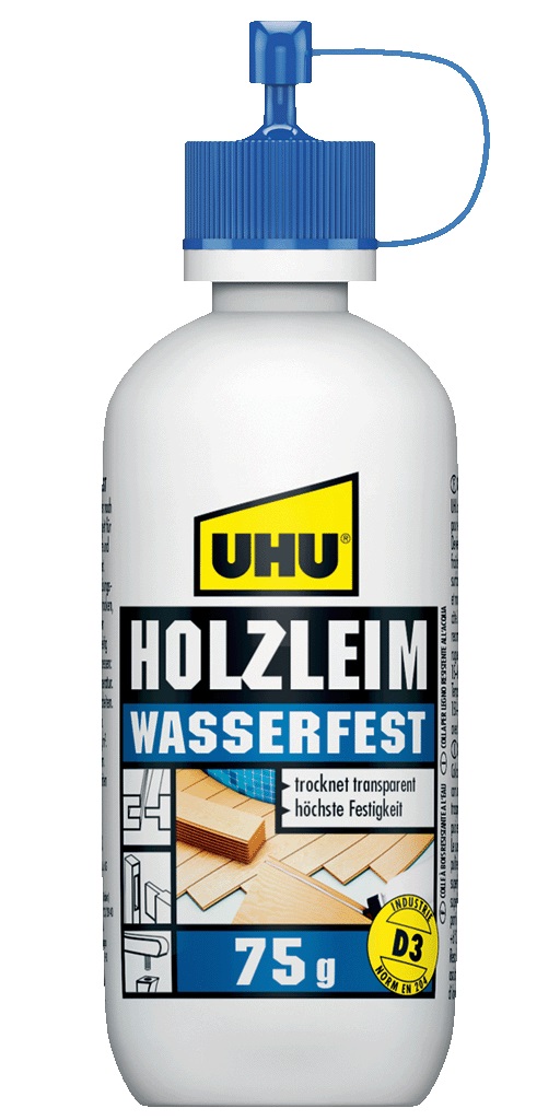 UHU HOLZLEIM WASSERFEST Flasche 75 g DE/FR/IT