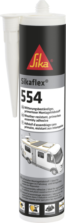 Sikaflex 554, Caravan, weiß, 300 ml Kartusche