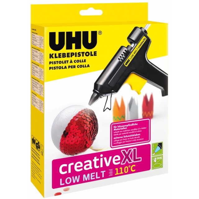 UHU Heißklebepistole LOW MELT Creative 110°C XL 
