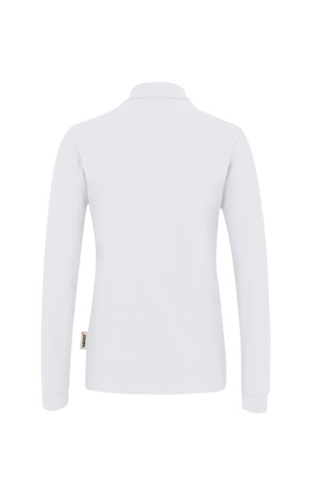 HAKRO Damen Longsleeve-Poloshirt Mikralinar®, weiß
