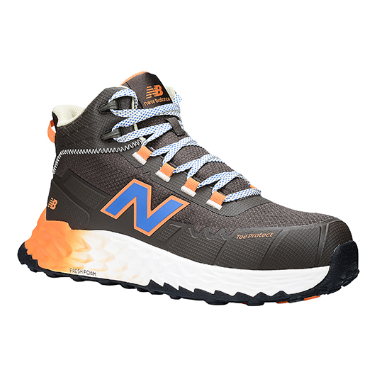 New Balance Stiefel Cremorne Mid S3L HRO FO SC SR, choc / orange, Weite 2E