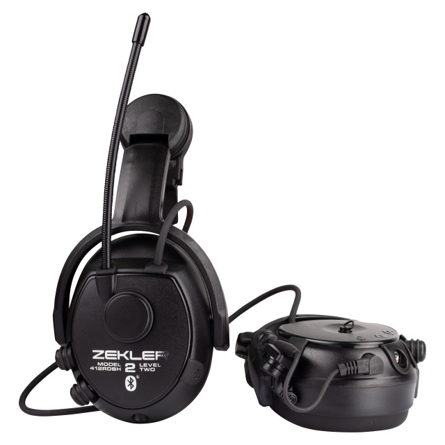 Zekler Headset 412RDBH, aktiver Gehörschutz, FM Radio, Bluetooth, Helmadaption - Sundström