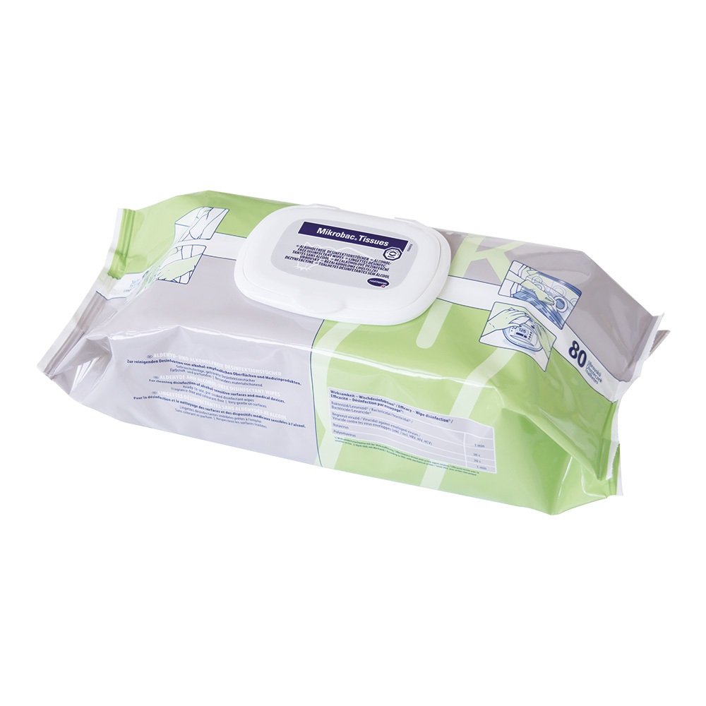 Mikrobac® Tissues Flow-Pack mit 80 Tüchern