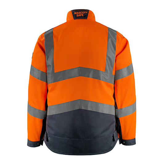 MASCOT Jacke Oxford, Hi-vis Orange/Schwarzblau, Gr.4XL