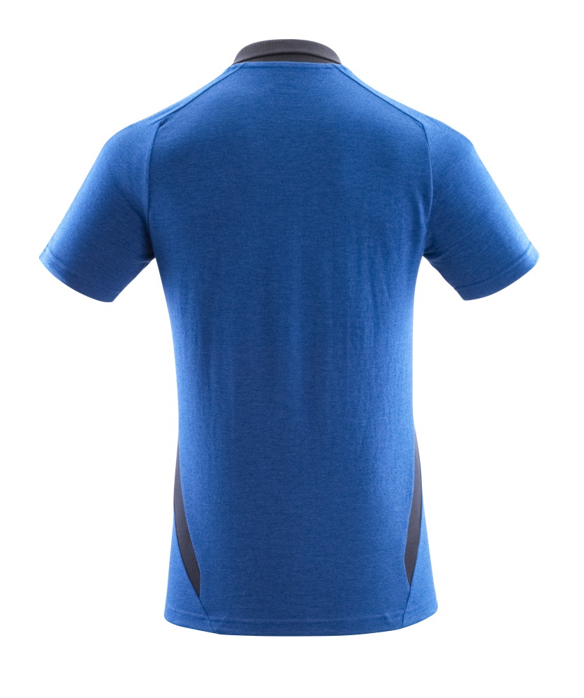 MASCOT® ACCELERATE Poloshirt, moderne Passform, azurblau / schwarzblau