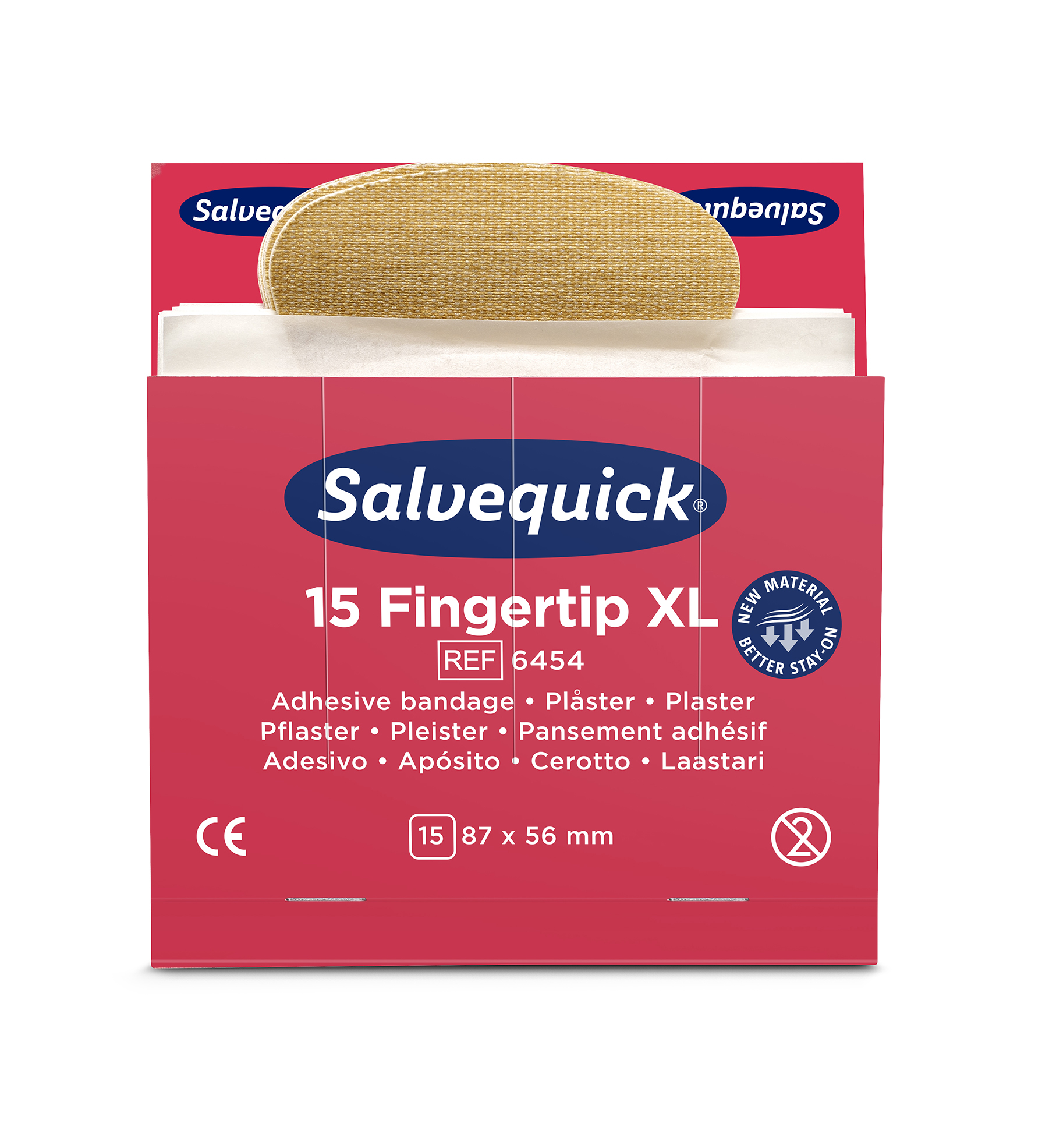 Salvequick Extra große Fingerspitzen-Pflaster - Refill 6454