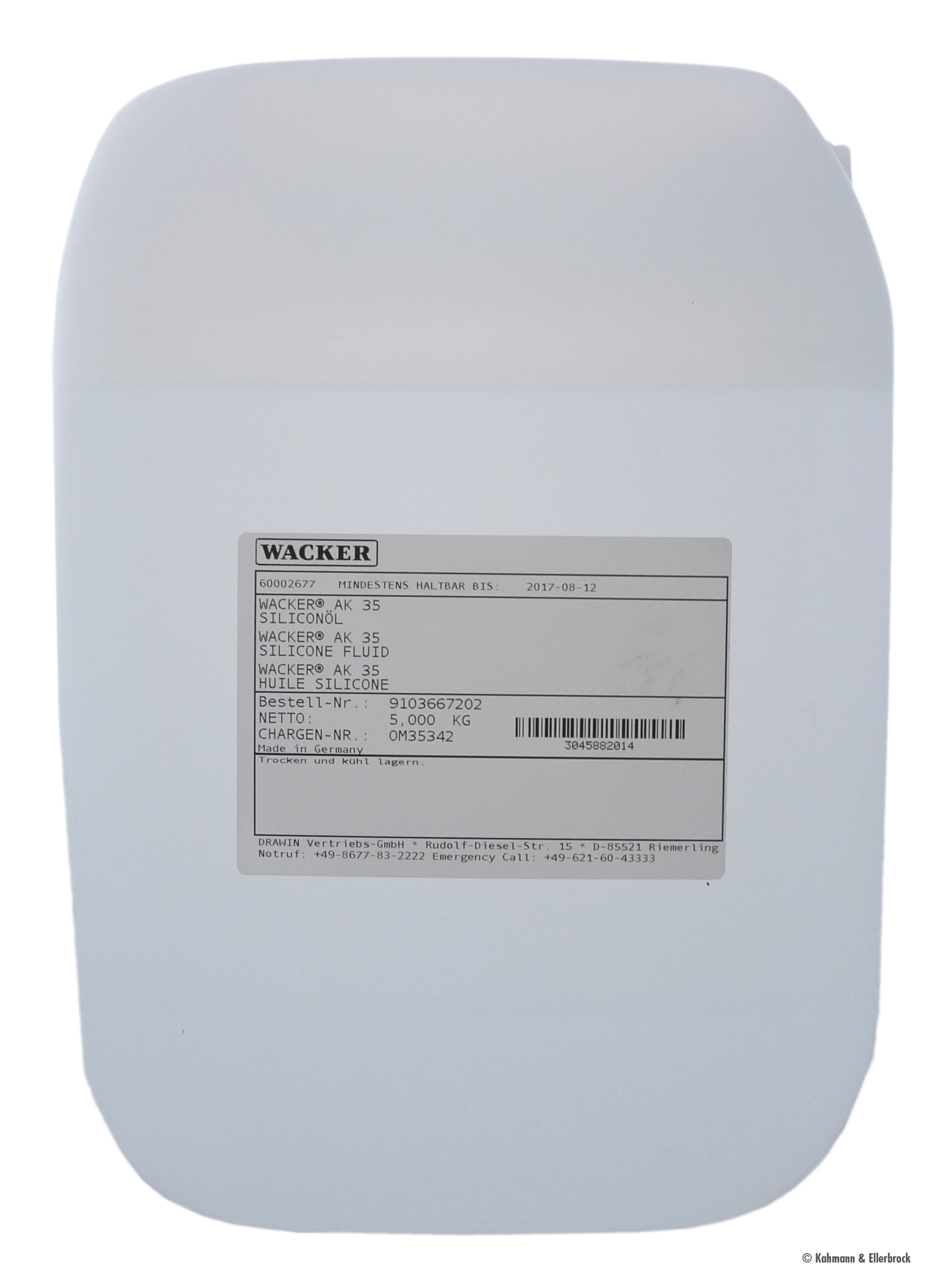 Wacker® Siliconöl AK 35, 5kg Kanister