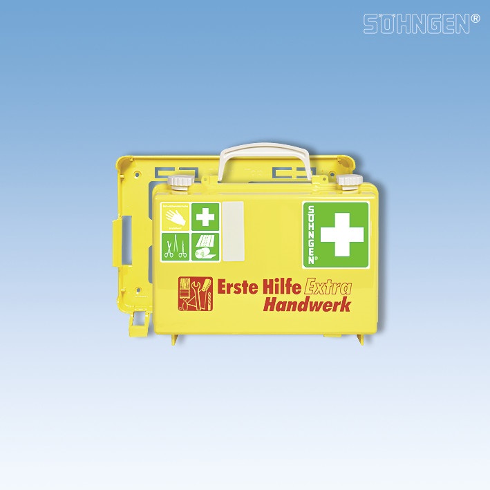 Erste-Hilfe-Koffer Extra+ Büro, DIN 13157, gelb