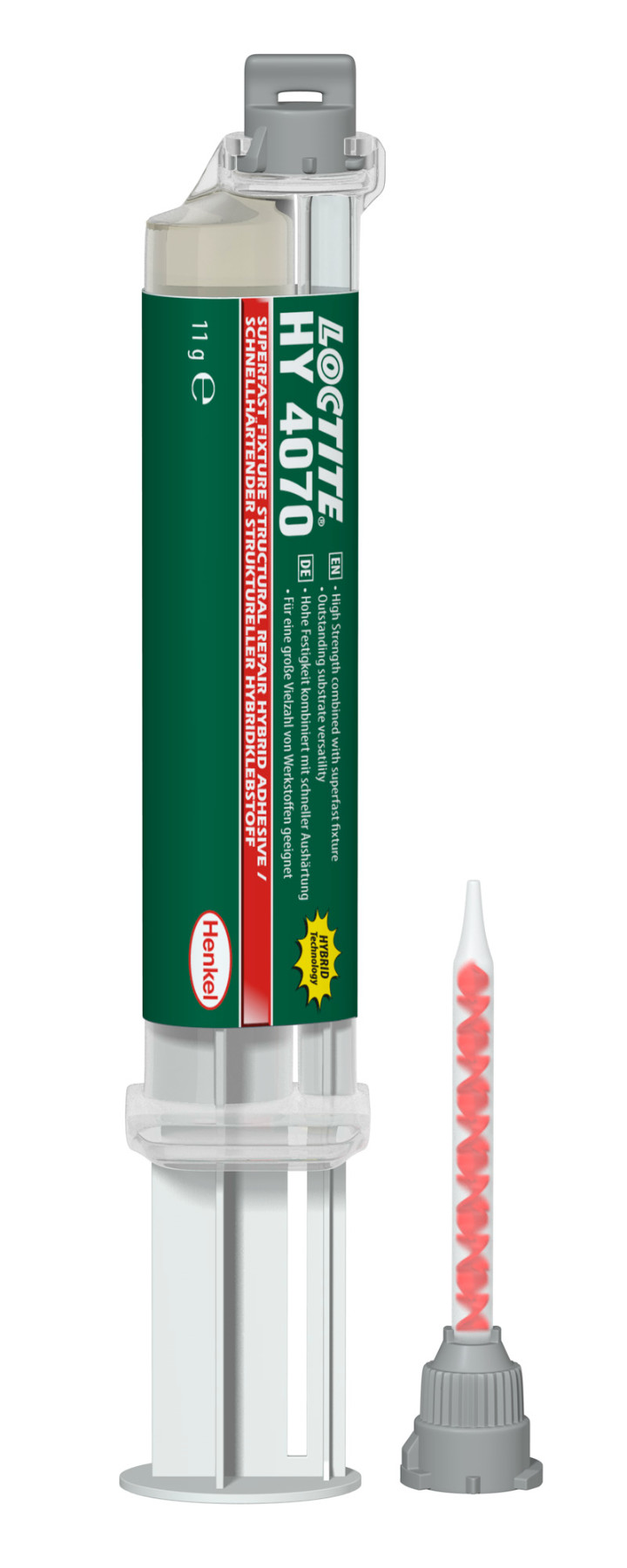 LOCTITE® HY 4070, Hybridklebstoff, transparent, Kunststoffe, Elastomere