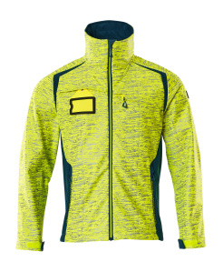 Soft Shell Jacke mit Reflexeffekte, hi-vis gelb / dunkelpetroleum