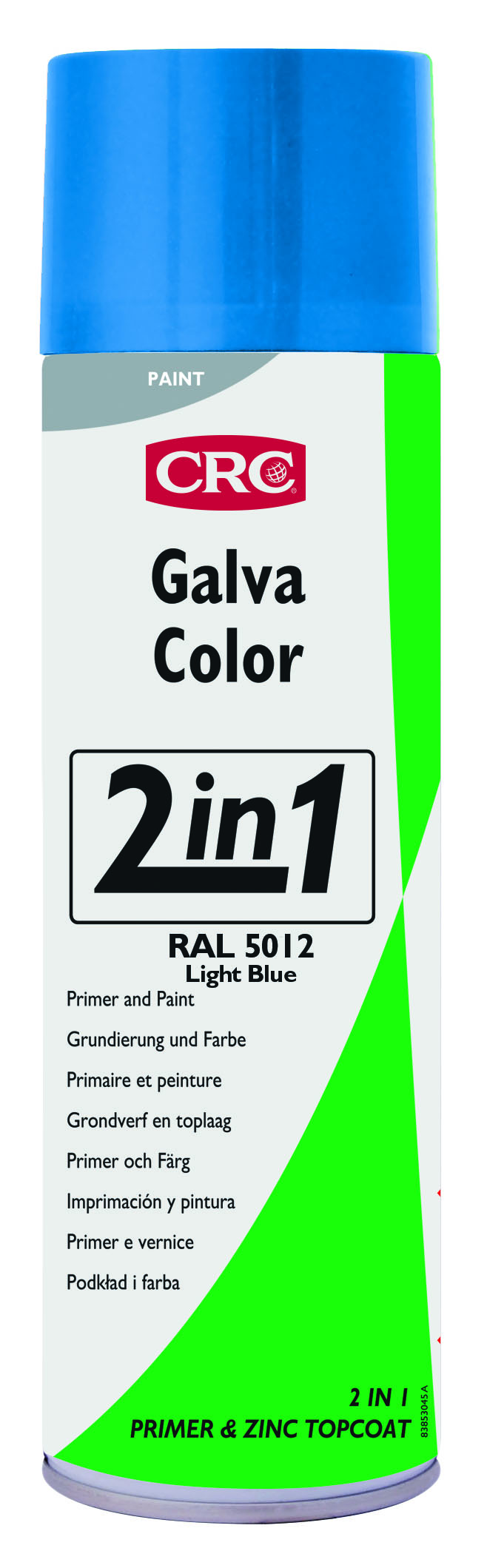 CRC Galvacolor 5012 Lichtblau, Korrosionsschutz-Lack 2-in-1,
