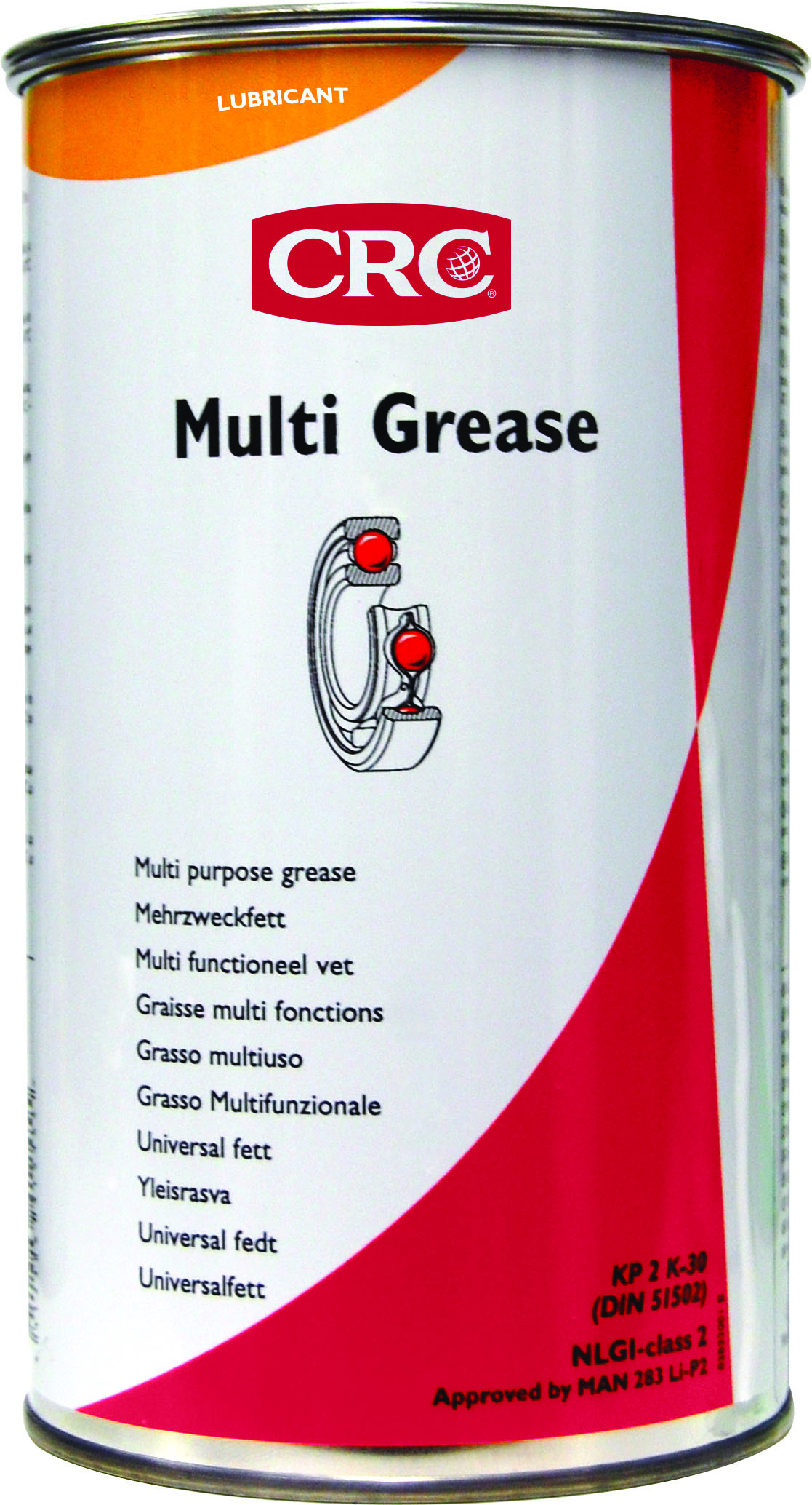 CRC Multi Grease, Hochwertiges Wälz- und Gleitlagerfett, 100 ml Tube