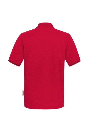 HAKRO Poloshirt Casual, rot/schwarz