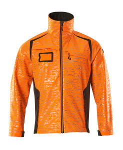 Soft Shell Jacke mit Reflexeffekte, hi-vis orange / dunkelanthrazit