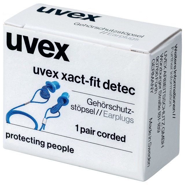 uvex Gehörschutzstöpsel xact-fit detec, mit Kordel, 2124.011 