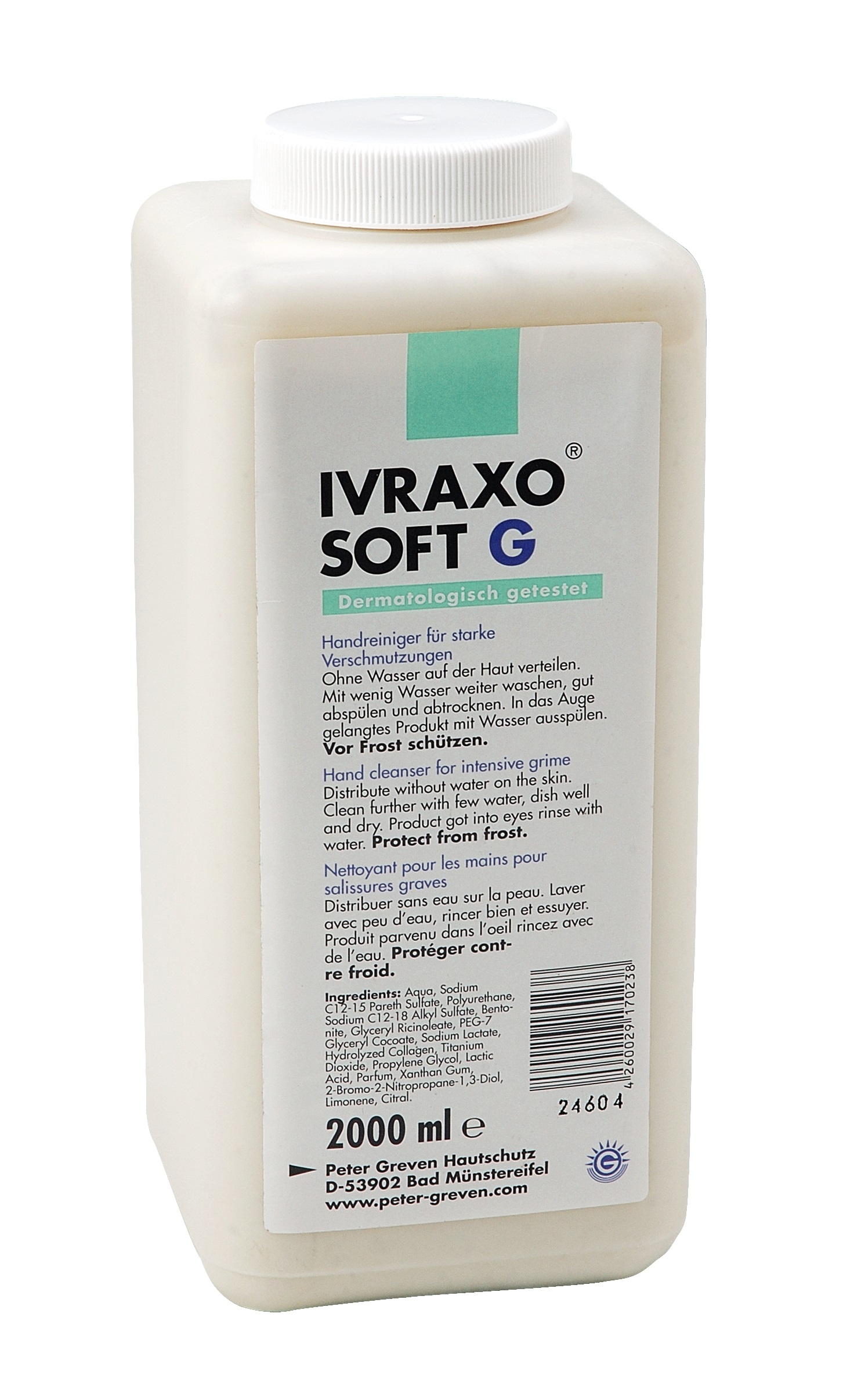 Handreiniger Ivraxo Soft G, 250 ml Flasche