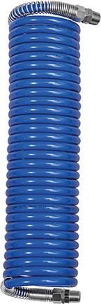 Spiralschlauch PA blau, Verschraubung+KnickschutzAG R1/4", 8x6mm, 5m RIEGLER