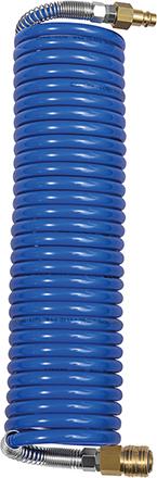 Spiralschlauch PA blau, Kupplung u Stecker NW7,2 RIEGLER