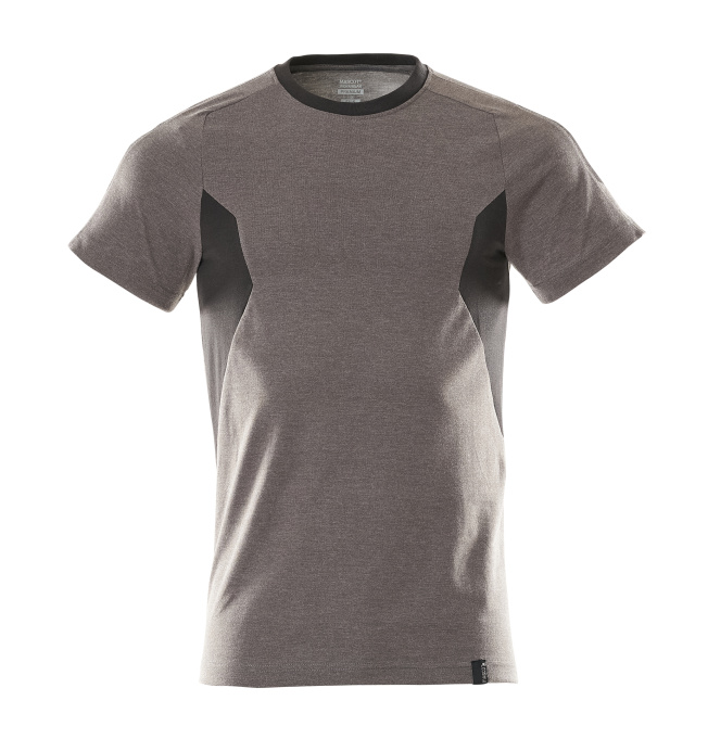 T-Shirt 18382-959, moderne Passform, dunkelanthrazit / schwarz