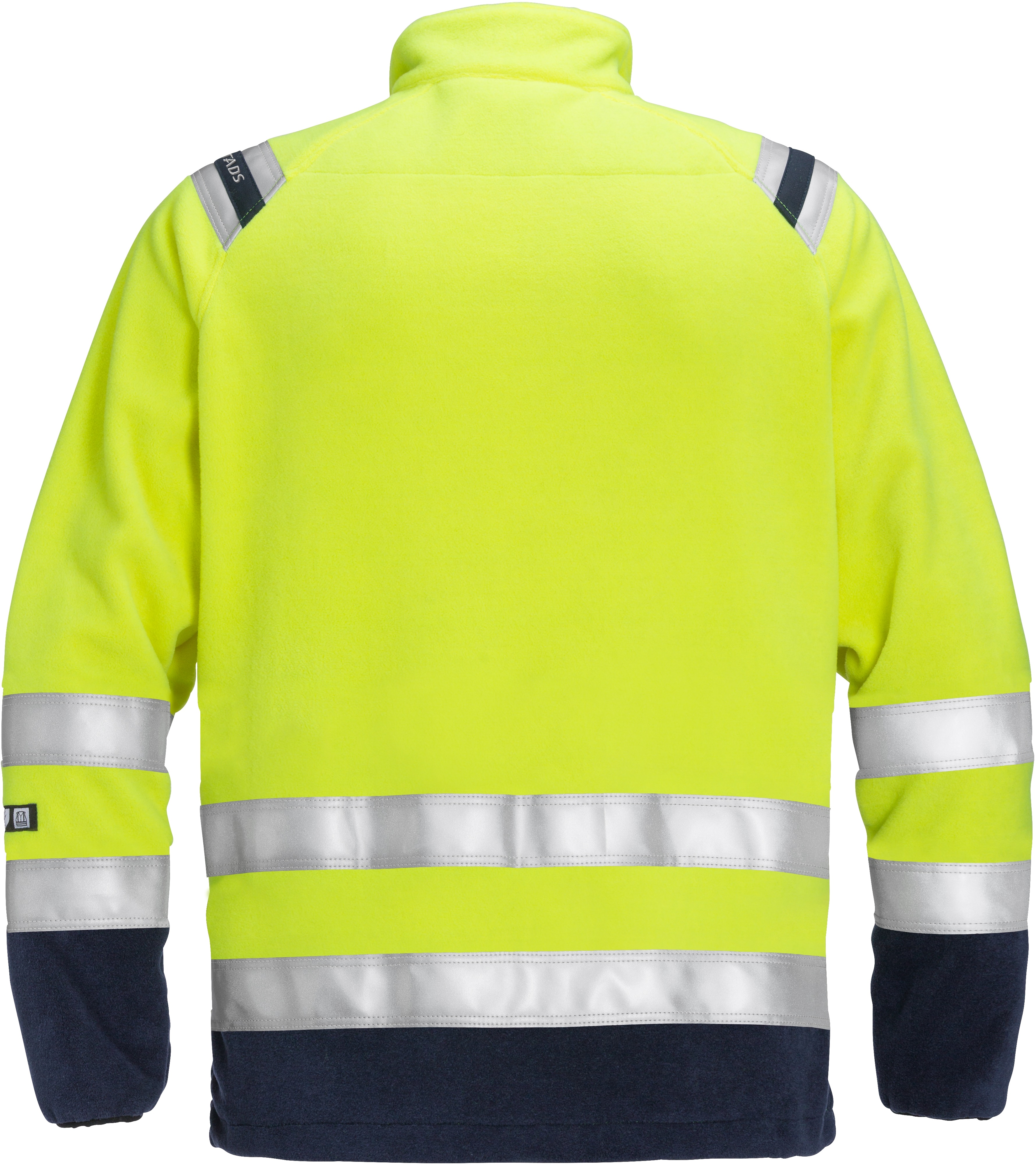 Fristads Flamestat High Vis Fleecejacke Kl. 3 4063 ATF, Warnschutz-Gelb/Marine, 122233-171