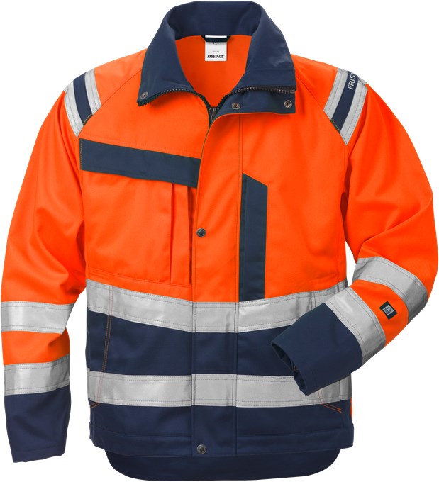 Fristads High Vis Jacke Kl. 3 4026 PLU, Warnschutz-Orange/Marine, Gr.L