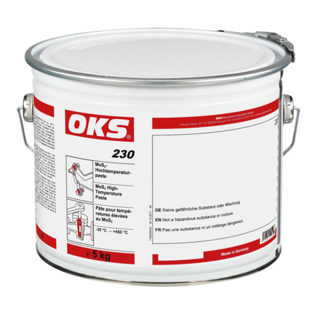 OKS 230, MOS-2-Hochtemperaturpaste, schwarz, 250 g Dose