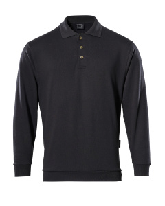 MASCOT® Trinidad Polo-Sweatshirt, schwarz