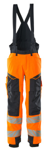Winterhose mit Knietaschen, CLIMASCOT®, hi-vis orange / schwarzblau