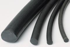 Moosgummi-Rundschnur, EPDM, schwarz, 4 mm Schnurdurchmesser, 200 m