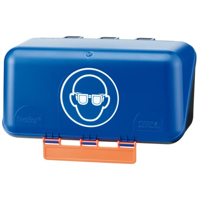 Aufb.Box SECU Mini Standard, f. Augenschutz, blau